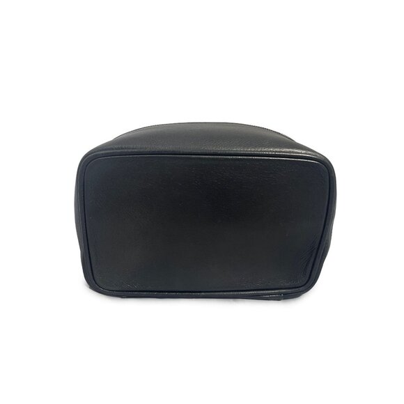 GG Marmont mini vanity bag in black leather | GUCCI® US Authentic Gucci GG Horsebit Bag Vanity Cosmetic Pouch Case Leather Black